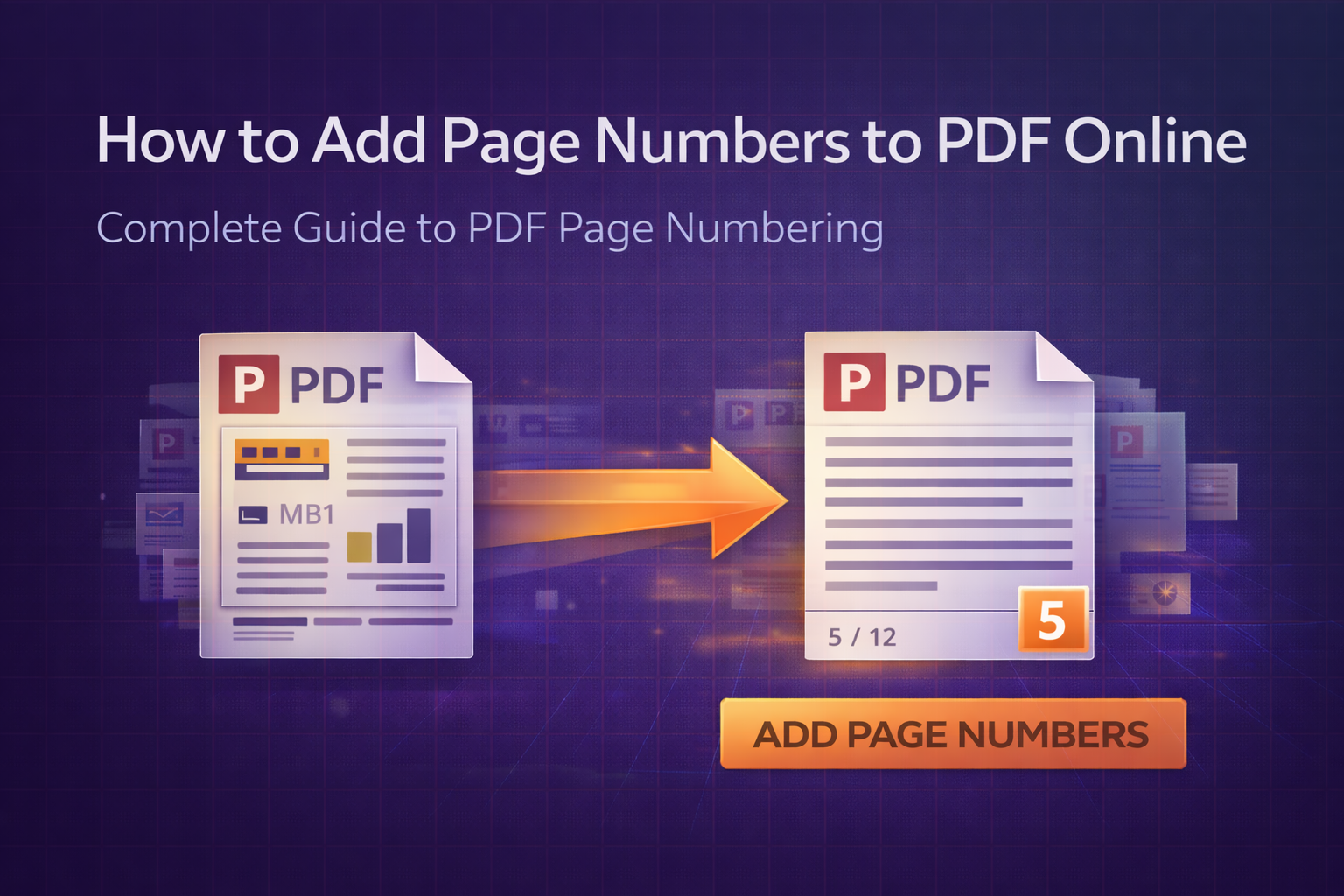 How to Add Page Numbers to PDF